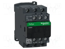 SCHNEIDER ELECTRIC Contactor TeSys D LC1D09FD 3-polar 110VDC 9A