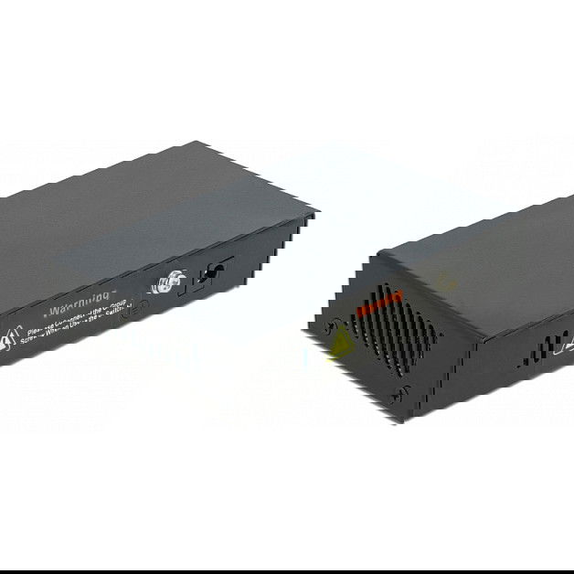 DeLOCK Conmutador Gigabit Ethernet de 4 Puertos PoE + 1 RJ45, IEEE 802.3at, 10/100/1000 Mbps, Negro