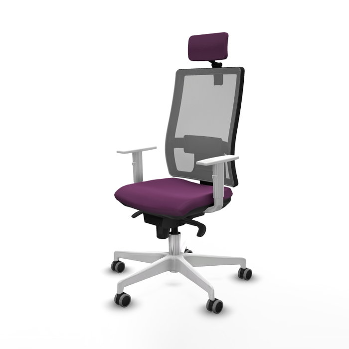 PIQUERAS Y CRESPO Silla de oficina Horna con Mecanismo Sincro, Morado y Gris PIQUERAS Y CRESPO Silla de oficina Horna con Mecanismo Sincro, Morado y Gris
