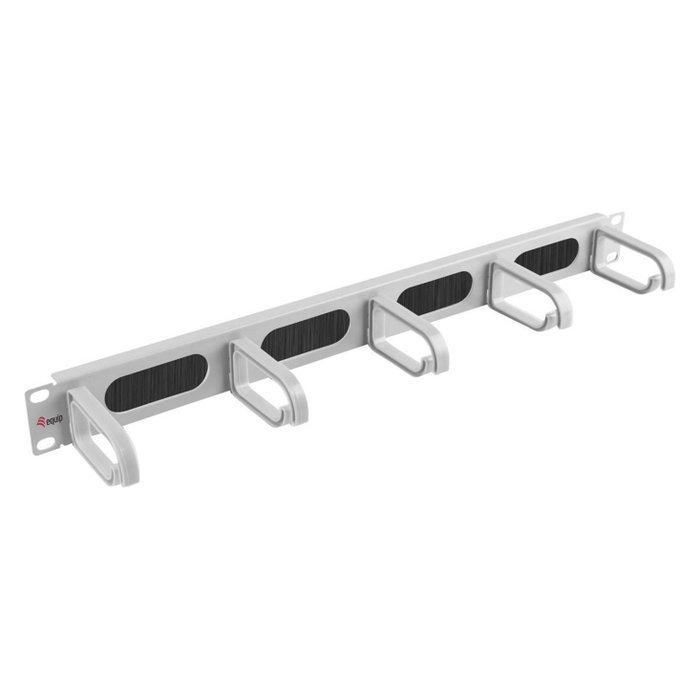EQUIP Panel de gestión de cables 19 pulgadas con 5 anillos de plástico Stahl 1U Blanco EQUIP Panel de gestión de cables 19 pulgadas con 5 anillos de plástico Stahl 1U Blanco