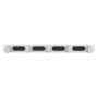 EQUIP Panel de gestión de cables 19 pulg. 5 anillos de plástico 1U Blanco