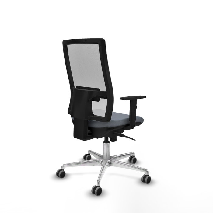 PIQUERAS Y CRESPO Silla de oficina Horna Gris con respaldo de malla Blanco PIQUERAS Y CRESPO Silla de oficina Horna Gris con respaldo de malla Blanco