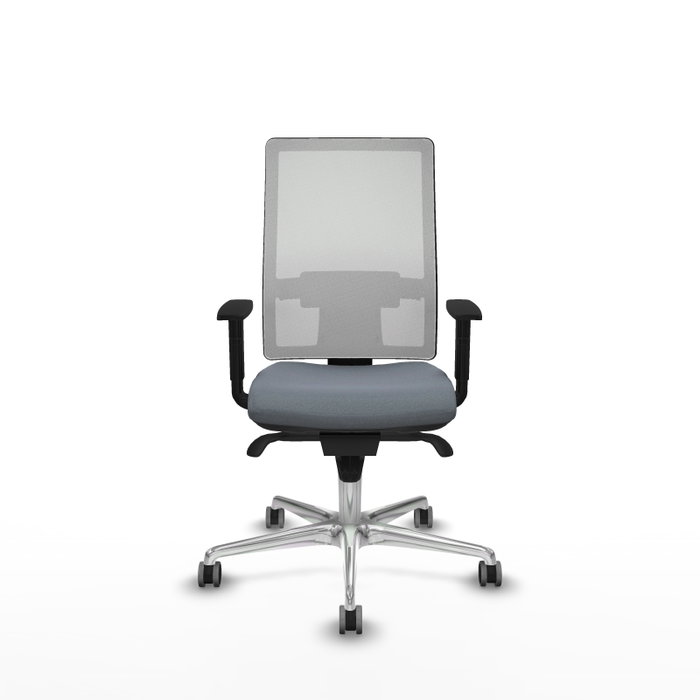 PIQUERAS Y CRESPO Silla de oficina Horna Gris con respaldo de malla Blanco PIQUERAS Y CRESPO Silla de oficina Horna Gris con respaldo de malla Blanco