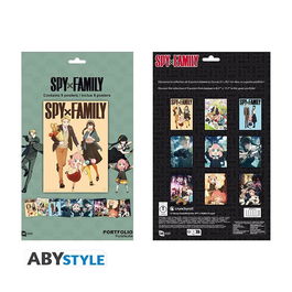 Abystyle GB Eye - Portfolio Set de 9 Posters Anime Spy x Family - Anya, Loid, Yor, Bond - 21 x 29.7 cm