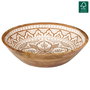 Home Deco Factory Ensaladera Dune Colección Mirage, Madera de Mango, Diámetro 33 cm x Altura 7.5 cm
