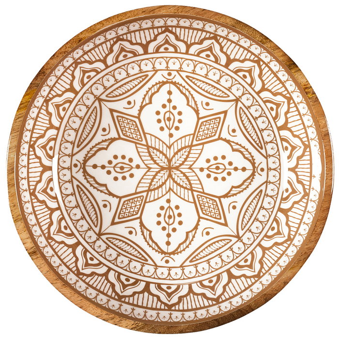 Home Deco Factory Ensaladera Dune Colección Mirage, Madera de Mango, Diámetro 33 cm x Altura 7.5 cm Home Deco Factory Ensaladera Dune Colección Mirage, Madera de Mango, Diámetro 33 cm x Altura 7.5 cm