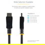 StarTech Cable DisplayPort 1.2 a DisplayPort Macho - 3 m, Certificado VESA 4K Ultra HD 3840x2400, con Conectores con Pestillo