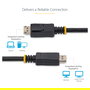 StarTech Cable DisplayPort 1.2 a DisplayPort Macho - 3 m, Certificado VESA 4K Ultra HD 3840x2400, con Conectores con Pestillo