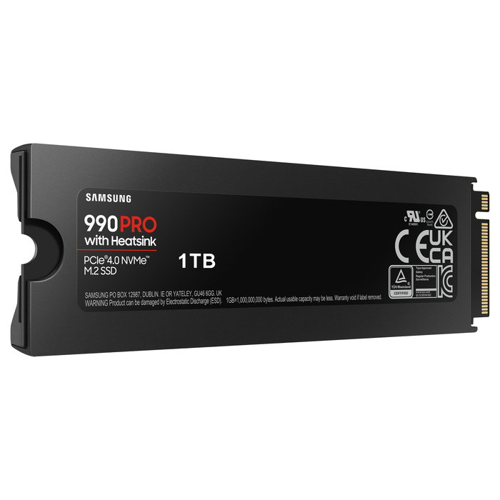 Samsung 990 PRO SSD 1TB M.2 NVMe PCIe 4.0 x4 - 2280, 7450 MB/s Lectura, 6900 MB/s Escritura, V-NAND MLC, Kit Retail Samsung 990 PRO SSD 1TB M.2 NVMe PCIe 4.0 x4 - 2280, 7450 MB/s Lectura, 6900 MB/s Escritura, V-NAND MLC, Kit Retail