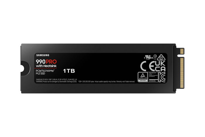 Samsung SSD MZ-V9P1T0CW Disco Duro Interno Sólido 1TB M.2 2280 PCIe Gen 4.0 NVMe, Lectura 7450 MB/s, Escritura 6900 MB/s