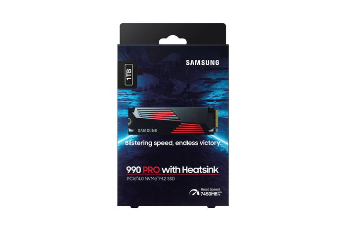 Samsung SSD MZ-V9P1T0CW Disco Duro Interno Sólido 1TB M.2 2280 PCIe Gen 4.0 NVMe, Lectura 7450 MB/s, Escritura 6900 MB/s