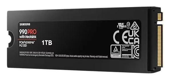 Samsung 990 PRO 1 TB M.2 NVMe con Disipador de Calor y RGB
