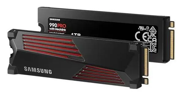 Samsung 990 PRO 1 TB M.2 NVMe con Disipador de Calor y RGB