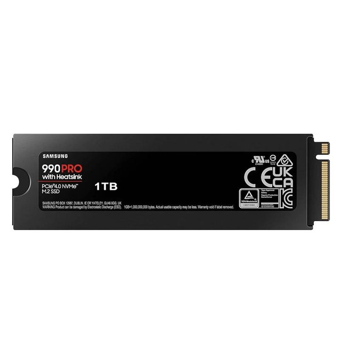 Samsung 990 PRO 1 TB M.2 NVMe con Disipador de Calor y RGB