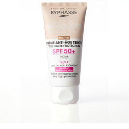 CREMA FACIAL antiedad con color SPF50+