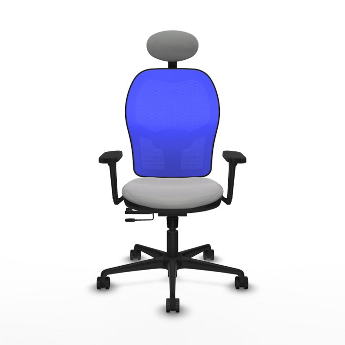 PIQUERAS Y CRESPO Silla de oficina Jorquera con Mecanismo Sincro/Traslack, Gris claro y Azul PIQUERAS Y CRESPO Silla de oficina Jorquera con Mecanismo Sincro/Traslack, Gris claro y Azul