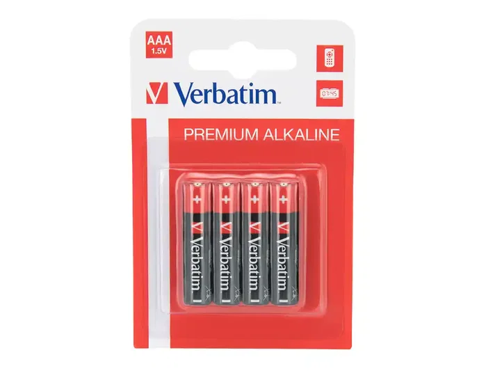Verbatim Pilas Alcalinas AAA LR03 Pack de 4 unidades