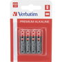 Verbatim Pilas Alcalinas AAA LR03 Pack de 4 unidades