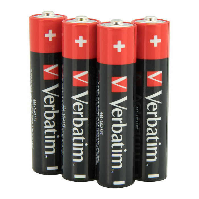 Verbatim Pilas Alcalinas AAA LR03 Pack de 4 unidades