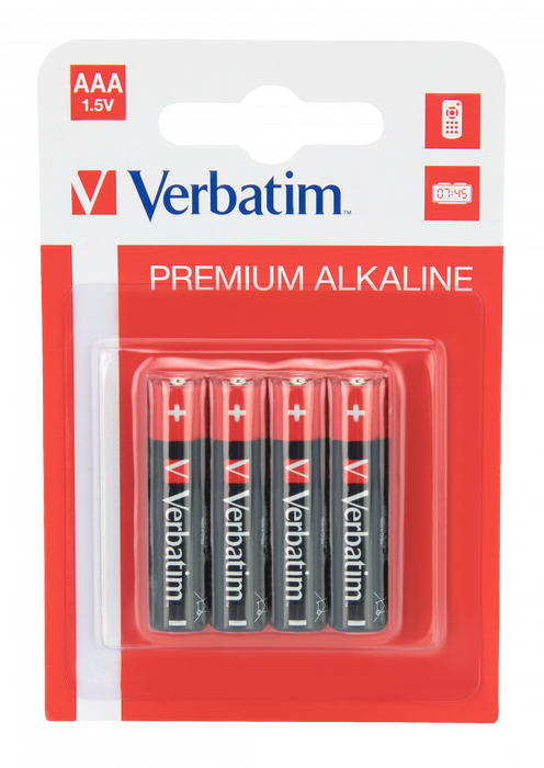 VERBATIM PILAS ALCALINAS AAA - LR03- PACK 4 UDS VERBATIM PILAS ALCALINAS AAA - LR03- PACK 4 UDS
