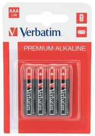 Verbatim Pilas Alcalinas AAA LR03, Pack 4 Unidades