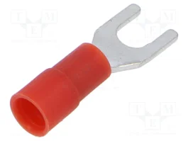 ERKO Terminal de horquilla aislada M4 rojo 0,5-1mm²