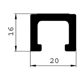 SALICE Guía Plástico Blanco Celta 1,18M para Puerta Plegable