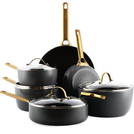 GreenPan Padova Reserve Set de 6 piezas Negro/Dorado
