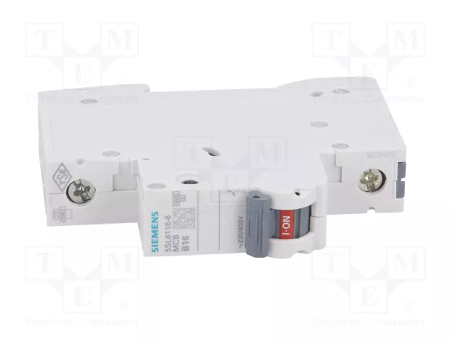 Siemens 5SL61166 Interruptor Magnetotérmico 1 Polo 16 A 230/400 V 6 kA Siemens 5SL61166 Interruptor Magnetotérmico 1 Polo 16 A 230/400 V 6 kA