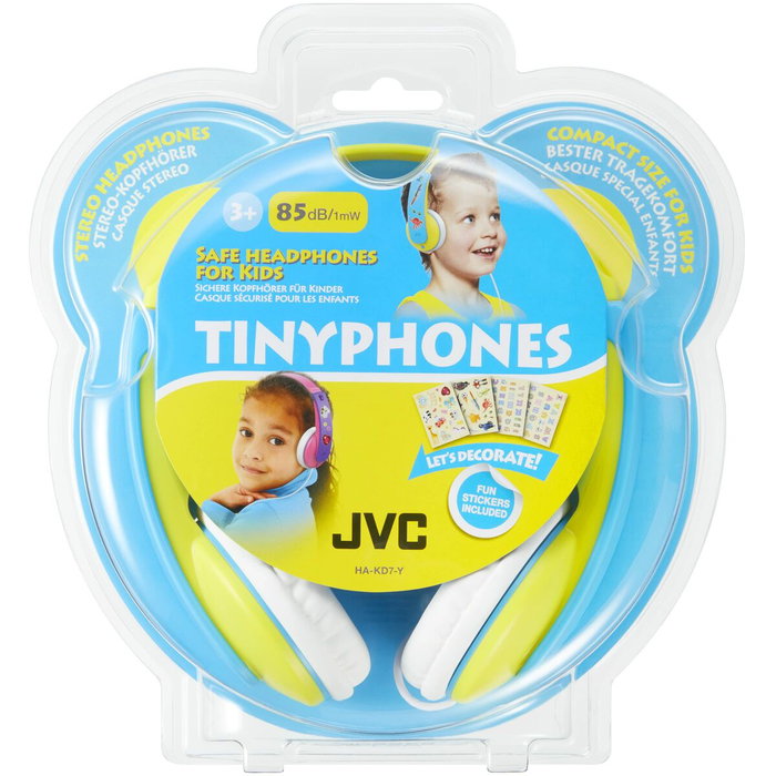 JVC HA-KD7 Auriculares Infantiles Amarillos con Limitación de Volumen 85dB JVC HA-KD7 Auriculares Infantiles Amarillos con Limitación de Volumen 85dB
