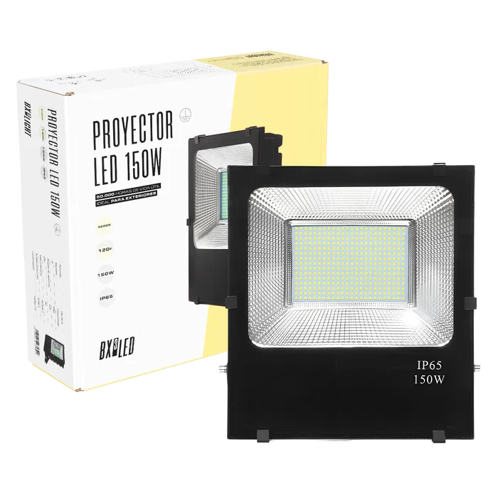BX3 LIGHT Proyector LED 150W 18000Lm 4200K IP65 50000H - Foco Exterior Alta Resistencia para Naves, Parkings, Fachadas