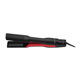 Revlon Salon One-Step Air Straightener RVDR5330E - Cepillo Alisador y Secador de Pelo, Tecnología de Calor con Turmalina Cerámica, 6 Ajustes de Temperatura, Color Negro y Rojo