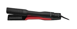 Revlon One-Step Air Straight - Cepillo Alisador y Secador de Pelo, Tecnología de Calor con Turmalina de Cerámica, Negro y Rojo, RVDR5330E