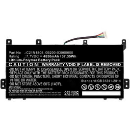CoreParts Batería para Asus C423, C423NA (7.7V 4850mAh 37.35Wh)