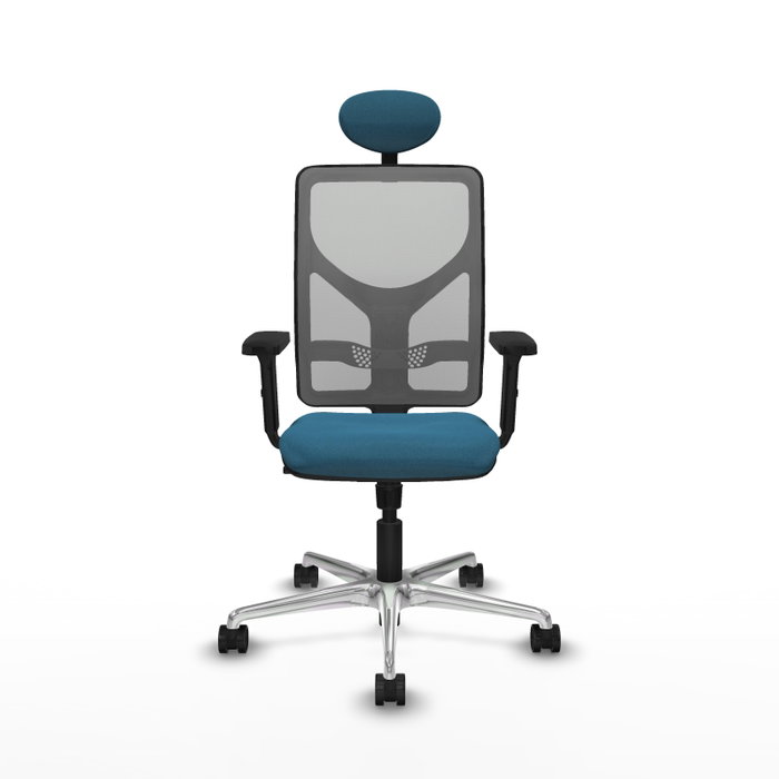 PIQUERAS Y CRESPO Silla de oficina Motilla con mecanismo Sincro, Verde petróleo y Gris PIQUERAS Y CRESPO Silla de oficina Motilla con mecanismo Sincro, Verde petróleo y Gris
