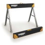 Toughbuilt Caballetes Portátiles Modelo C300-2, Juego de 2 Unidades, Estructura de Acero, Capacidad 498 kg por Caballete, Total 998 kg