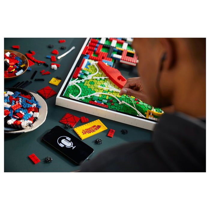 LEGO Art The Amazing Spider-Man 31209, Juego de Construcción de Arte con Mosaico, 2099 Piezas, para Adultos, 18+
