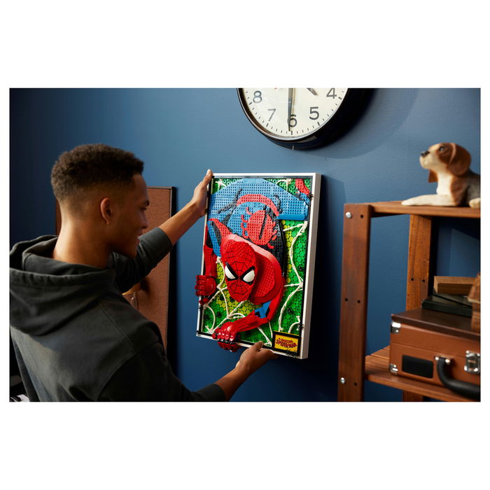 LEGO Art The Amazing Spider-Man 31209, Juego de Construcción de Arte con Mosaico, 2099 Piezas, para Adultos, 18+