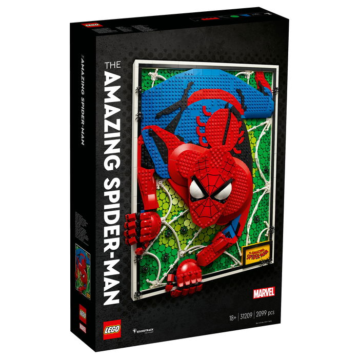 LEGO Art The Amazing Spider-Man 31209, Juego de Construcción de Arte con Mosaico, 2099 Piezas, para Adultos, 18+