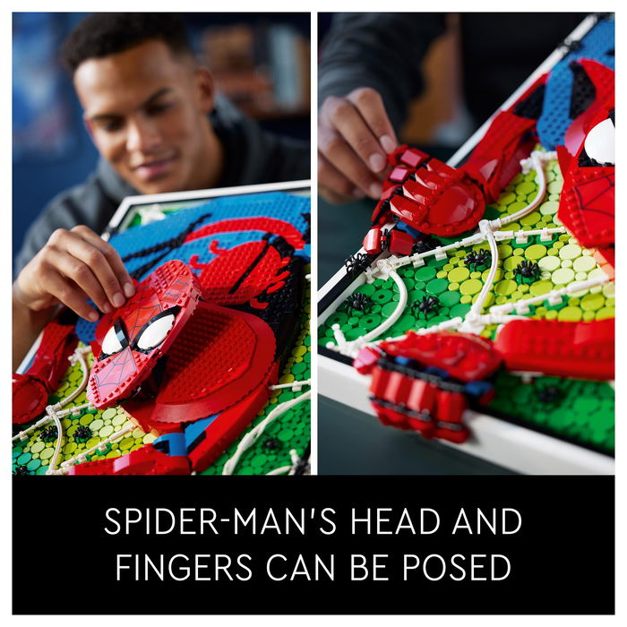 LEGO Art The Amazing Spider-Man 31209, Juego de Construcción de Arte con Mosaico, 2099 Piezas, para Adultos, 18+