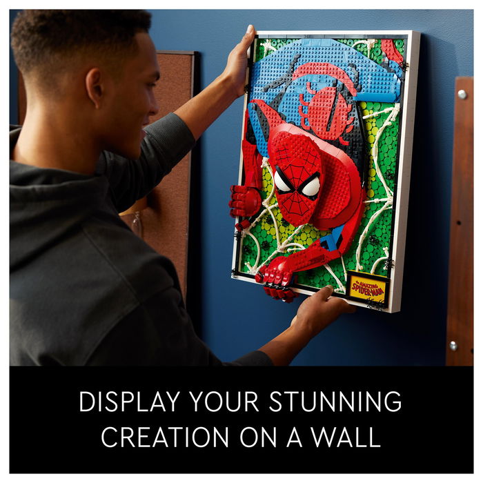 LEGO Art The Amazing Spider-Man 31209, Juego de Construcción de Arte con Mosaico, 2099 Piezas, para Adultos, 18+