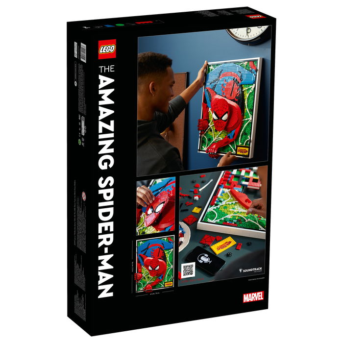LEGO Art The Amazing Spider-Man 31209, Juego de Construcción de Arte con Mosaico, 2099 Piezas, para Adultos, 18+