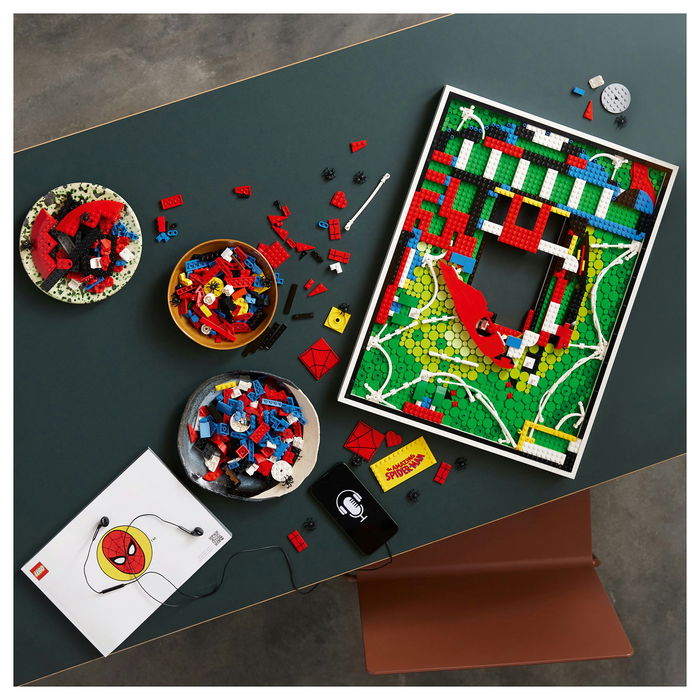 LEGO Art The Amazing Spider-Man 31209, Juego de Construcción de Arte con Mosaico, 2099 Piezas, para Adultos, 18+