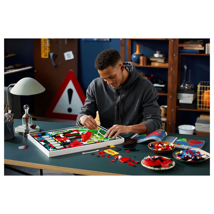 LEGO Art The Amazing Spider-Man 31209, Juego de Construcción de Arte con Mosaico, 2099 Piezas, para Adultos, 18+