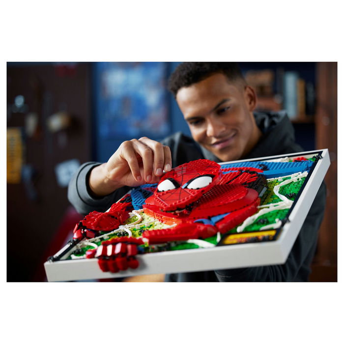 LEGO Art The Amazing Spider-Man 31209, Juego de Construcción de Arte con Mosaico, 2099 Piezas, para Adultos, 18+