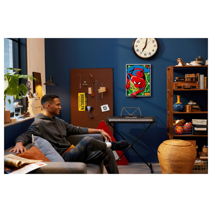 LEGO Art The Amazing Spider-Man 31209, Juego de Construcción de Arte con Mosaico, 2099 Piezas, para Adultos, 18+