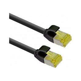 Helos Patchkabel Cat.6a TPE Ultraslim 7,5m Negro