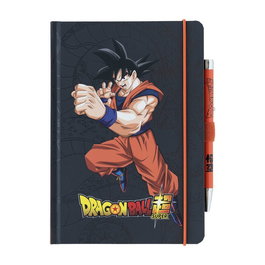 ERIK Cuaderno A5 Premium Tapa Dura + Bolígrafo Proyector Dragon Ball Super con 96 Hojas y Cierre Elástico