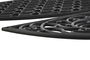 DKD Home Decor Felpudo Terraza Y Jardin Negro 45 x 1 x 75 cm (6 Unidades)