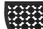 DKD Home Decor Felpudo Terraza Y Jardin Negro 45 x 1 x 75 cm (6 Unidades)